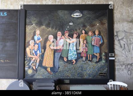 Ramsgate Tunnels, ora un'attrazione turistica, in precedenza una linea ferroviaria che collegava porto e città, poi utilizzata come rifugio antiatomico durante la seconda guerra mondiale, l'Isola di Thanet. Foto Stock