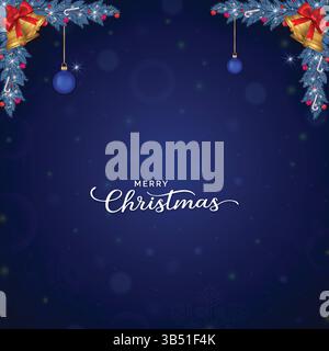 Poster di buon Natale | tipografia, Christmas Post, design Illustrazione Vettoriale