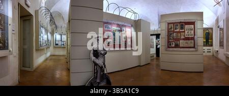 Parma, Emilia Romagna, Italia - 04.2,2025: Dettaglio dell'interno del museo della Music House nella città di Parma Foto Stock