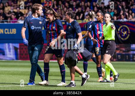 17 settembre 2022, Barcellona, Barcellona, Spagna: Patri Guijarro del FC Barcelona gesti durante la partita di Liga F tra FC Barcelona e UDG Tenerife allo stadio Johan Cruyff il 17 settembre 2022 a Barcellona, Spagna. (Immagine di credito: © Javier Borrego/AFP7 via ZUMA Press Wire) Foto Stock