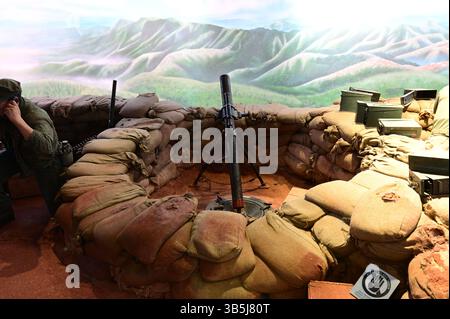 Vietnam Diorama al Museo Nazionale del corpo dei Marines, Triangolo, va 22172 Foto Stock