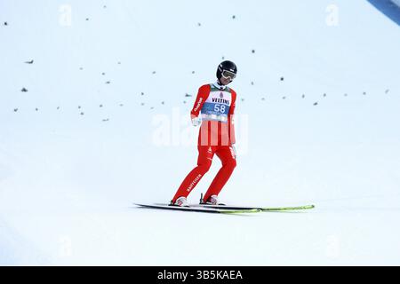 Gregor Deschwanden (Svizzera/sui) alla qualificazione per l'apertura del 73° Torneo Four Hills di Oberstdorf, Oberstdo Foto Stock