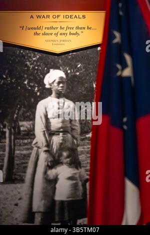 Museo della guerra civile americana all'Atlanta History Center di Buckhead, Atlanta, Georgia. (USA) Foto Stock