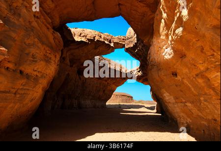 Ennedi Plateau si trova a nord-est del Ciad. Foto Stock