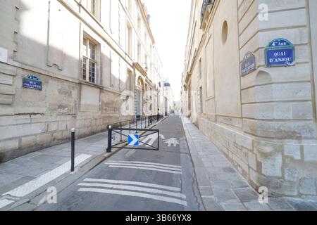 ILE SAINT LOUIS PARIGI Foto Stock
