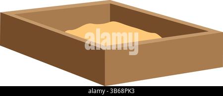 Sand box icona di gioco Illustrazione Vettoriale