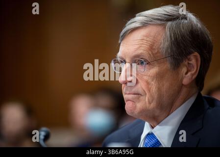 19 luglio 2022, Washington, District of Columbia, USA: Richard E. Powers, Jr., Esq., Partner e Head of the Energy Practice Group, Venable LLP, appare davanti a un'audizione del Senato Committee on Energy and Natural Resources per esaminare le autorità federali di regolamentazione che regolano lo sviluppo di gasdotti di idrogeno interstatali, stoccaggio, importazione ed esportazione, nel Dirksen Senate Office Building di Washington, DC, martedì 19 luglio 2022 (Credit Image: © Rod Lamkey/CNP via ZUMA Press Wire) Foto Stock