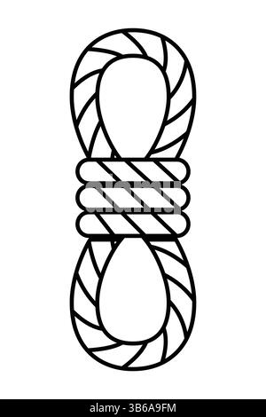 icona della fune simbolo del simbolo del segno isolato illustrazione vettoriale - icone vettoriali in stile nero di alta qualità Illustrazione Vettoriale