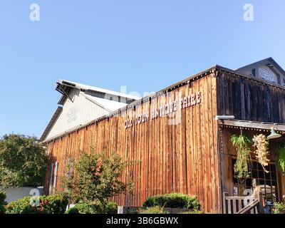 Temecula, California, Stati Uniti - 04-08-2019: Una veduta dell'edificio della Old Town Antique Faire. Foto Stock