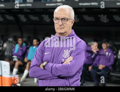 São Paolo, Brasile. 3 maggio 2025. Calcio - Campionato brasiliano 2025 - Corinthians vs Internacional - Stadio Neo Quimica Arena. Credito: Allenatore Dorival Junior di Corinthians prima della partita.Vilmar Bannach/Alamy Live News. Foto Stock