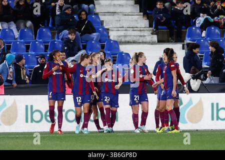 17 gennaio 2024: Mariona Caldentey del Barcellona celebra un gol durante la Supercoppa spagnola 24, Supercopa de Espana, semifinale 2, partita di calcio femminile giocata tra FC Barcelona Femenino e Real Madrid Femenino all'Estadio de Butarque il 17 gennaio 2024 a Leganes, Madrid, Spagna. (Immagine di credito: © Oscar J. Barroso/AFP7 via ZUMA Press Wire) Foto Stock