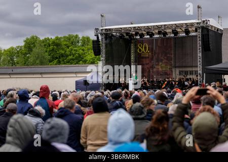 Claudia Roth, Beauftragte der Bundesregierung fuer Kultur und Medien der Bundesrepublik Deutschland, aufgenommen im Rahmen der Zentralen Gedenkveranst Foto Stock