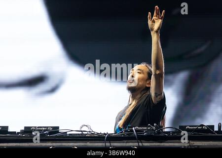 29 luglio 2021, Chicago, Illinois, Stati Uniti: STEVE AOKI durante il Lollapalooza Music Festival al Grant Park di Chicago, Illinois (immagine di credito: © Daniel DeSlover/ZUMA Press Wire) Foto Stock
