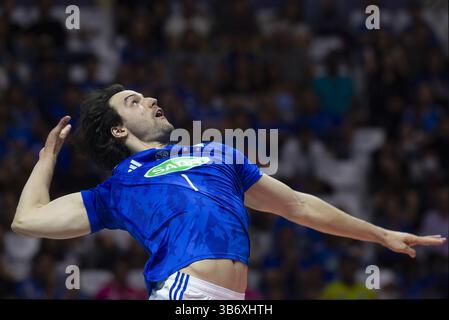 San Paolo, Brasile. 4 maggio 2025. SP - SAN PAOLO - 04/05/2025 - FINALE SUPER LEAGUE MASCHILE - SADA CRUZEIRO X RENATA PALLAVOLO - CRUZEIRO OPPENKOSKI. Foto: Anderson Romao/AGIF credito: AGIF/Alamy Live News Foto Stock
