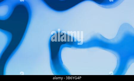 Cool Blue Organic Abstract texture – Design morbido in stile liquido per un uso moderno dello sfondo Foto Stock