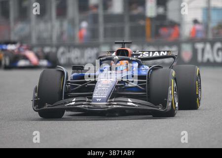 Miami, Florida, Stati Uniti. 4 maggio 2025; Miami International Autodrome, Miami, Florida, USA; formula 1 Crypto.com Miami Grand Prix 2025; Race Day; Alexander Albon della Thailandia alla guida della vettura Atlassian Williams Racing numero 23. Credito: Action Plus Sports Images/Alamy Live News Foto Stock