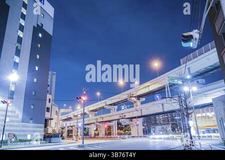Metropolitan Expressway Kanagawa linea 1 Yokohane. Luogo di tiro: Yokohama-città prefettura di kanagawa Foto Stock