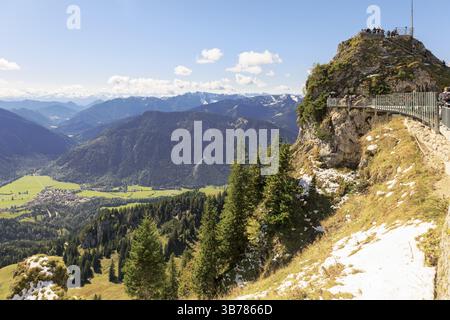 Vista dal Wendelstein, paesaggio Foto Stock