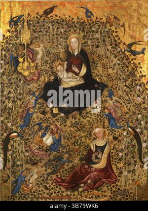 Madonna del Rose Garden. Museo: Museo di Castelvecchio, Verona. Autore: Sassetta (Stefano di Giovanni). Foto Stock