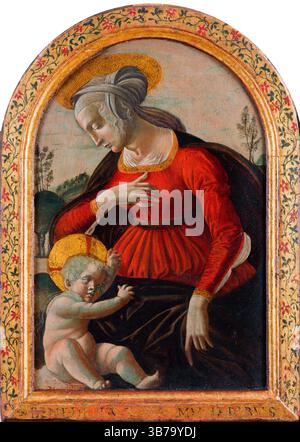 Madonna con bambino. Museo: Accademia di San Luca. Autore: Francesco di Giorgio Martini. Foto Stock