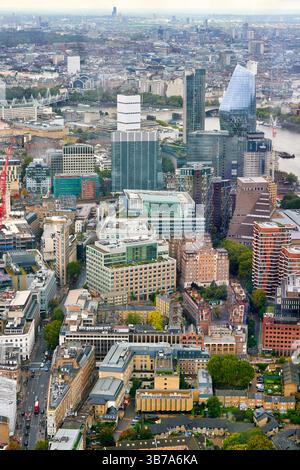 Vista da The Shard, Londra, Inghilterra, Regno Unito Foto Stock