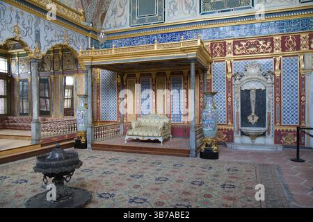Türkiye, Turchia, Istanbul, Palazzo Topkapi, Harem, la sala Imperiale, Foto Stock