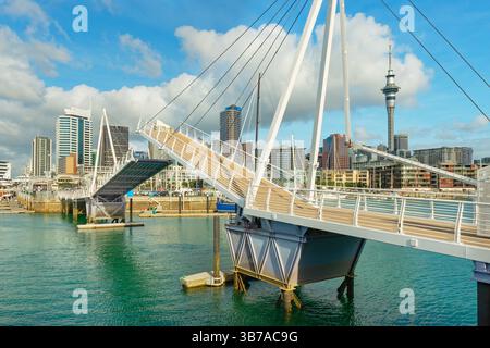 Ponte Wynyard Quarter, Auckland, North Island, nuova Zelanda Foto Stock