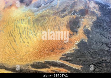 Modelli di superficie della terra visti dallo spazio Foto Stock