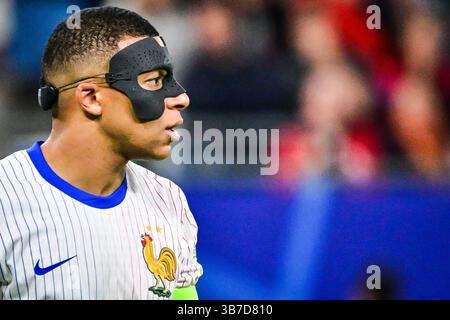 5 luglio 2024, Amburgo, Francia, Germania: Kylian MBAPPE di Francia durante la partita di UEFA Euro 2024 tra Portogallo e Francia al Volksparkstadion il 5 luglio 2024 ad Amburgo, Germania. (Immagine di credito: © Matthieu Mirville/ZUMA Press Wire) Foto Stock