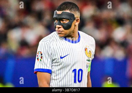 5 luglio 2024, Amburgo, Francia, Germania: Kylian MBAPPE di Francia durante la partita di UEFA Euro 2024 tra Portogallo e Francia al Volksparkstadion il 5 luglio 2024 ad Amburgo, Germania. (Immagine di credito: © Matthieu Mirville/ZUMA Press Wire) Foto Stock