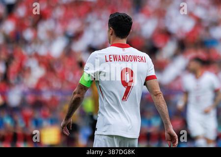 21 giugno 2024, Berlino, Germania: Robert Lewandowski (Polonia) visto in azione durante la partita di UEFA Euro 2024 tra le squadre nazionali di Polonia e Austria all'Olympiastadion. (Immagine di credito: © Maciej Rogowski/SOPA Images via ZUMA Press Wire) Foto Stock