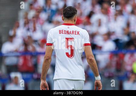 21 giugno 2024, Berlino, Germania: Jan Bednarek (Polonia) visto in azione durante la partita di UEFA Euro 2024 tra le squadre nazionali di Polonia e Austria all'Olympiastadion. (Immagine di credito: © Maciej Rogowski/SOPA Images via ZUMA Press Wire) Foto Stock