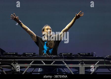 29 luglio 2021, Chicago, Illinois, Stati Uniti: STEVE AOKI durante il Lollapalooza Music Festival al Grant Park di Chicago, Illinois (immagine di credito: © Daniel DeSlover/ZUMA Press Wire) Foto Stock