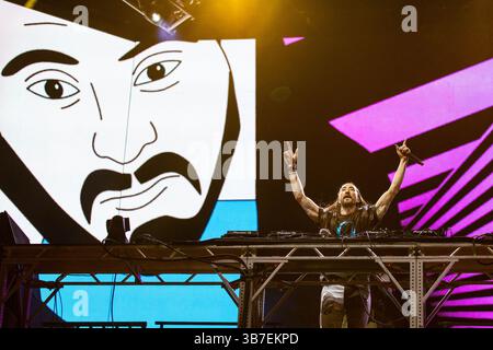 29 luglio 2021, Chicago, Illinois, Stati Uniti: STEVE AOKI durante il Lollapalooza Music Festival al Grant Park di Chicago, Illinois (immagine di credito: © Daniel DeSlover/ZUMA Press Wire) Foto Stock