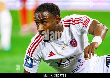 27 aprile 2024, Lodz, Polonia: John Yeboah di Rakow visto durante la partita polacca della PKO Ekstraklasa League tra Widzew Lodz e Rakow Czestochowa allo stadio municipale di Widzew Lodz. Punteggio finale; Widzew Lodz vs Rakow Czestochowa 0:1. Punteggio finale; Widzew Lodz vs Rakow Czestochowa 0:1. (Immagine di credito: © Mikolaj Barbanell/SOPA Images via ZUMA Press Wire) Foto Stock