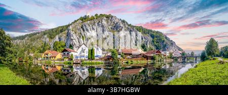 Old city of Essing, Bavaria, Germany Foto Stock