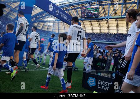 12 maggio 2024, Poznan, Polonia: Yuri Ribeiro della Legia Warszawa visto durante la partita PKO BP Ekstraklasa tra Lech Poznan e Legia Warszawa all'Enea Stadium. Punteggi finali; Lech Poznan 1: 2 Legia Warszawa. (Immagine di credito: © Maciej Rogowski/SOPA Images via ZUMA Press Wire) Foto Stock