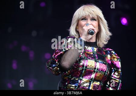 22 giugno 2024, Leeds, South Yorkshire, Regno Unito: Toyah Performing al Lets Rock Leeds 80s Festival 2024. (Immagine di credito: © Robin Burns/SOPA Images via ZUMA Press Wire) Foto Stock
