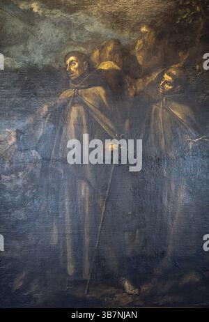 Due frati, 1675, Juan Valdes Leal, olio su tela, Museo di Navarra, Pamplona, Navarra, Spagna, Europa Foto Stock