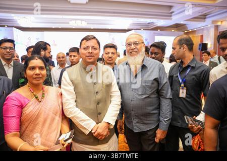 26 ottobre 2023, Chennai, Tamil Nadu, India: Il primo ministro di Uthrakant, dalla parte settentrionale dell'India, Pushkar Singh Dhami e il suo team di funzionari governativi hanno condotto un Global Investors Meeting a Chennai Taj Coromandal Hotel, per guidare gli investimenti nel suo stato di Uttrakant. Molti investitori / industriali hanno partecipato e molti Memorandumâ€™ di comprensione hanno avuto luogo sul pavimento. (Immagine di credito: © Seshadri Sukumar/ZUMA Press Wire) Foto Stock
