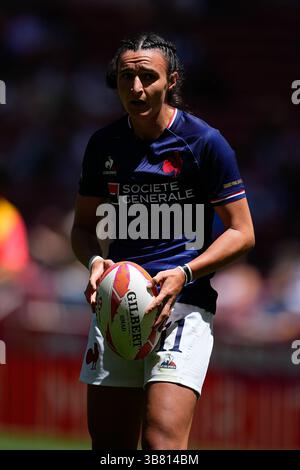 31 maggio 2024, Madrid, Madrid, SPAGNA: Shannon Izar di Francia in azione durante la partita della HSBC Rugby SVNS Series giocata tra Francia e Figi allo stadio Civitas Metropolitano il 31 maggio 2024 a Madrid, Spagna. (Immagine di credito: © Oscar J. Barroso/AFP7 via ZUMA Press Wire) Foto Stock