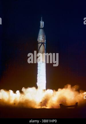 Cape Canaveral, Florida, Stati Uniti: Lancio di Jupiter-C/Explorer 1, Cape Canaveral, Florida, Stati Uniti, NASA, 31 gennaio 1958 (immagine di credito: © JT Vintage via ZUMA Press Wire) Foto Stock