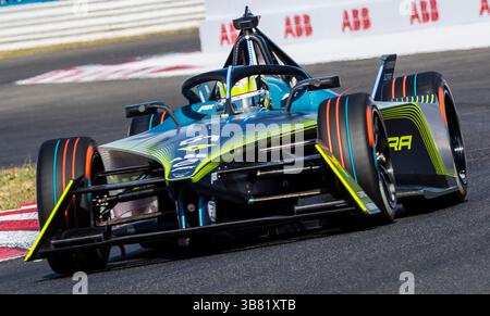 Giugno 28 2024 Portland, OR, U.S.A. i piloti Nico Muller, Kelvin Van Der Linde / ABT Formula e Team (51) guidano nella curva 4 durante l'Hankook Formula e-Prix Practice 1 al Portland International Raceway Portland, O Thurman James / CSM (immagine di credito: © Thurman James/CSM tramite ZUMA Press Wire) Foto Stock