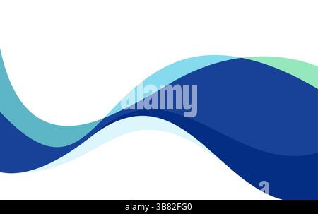 Sfondo astratto vettoriale con onde colorate Illustrazione Vettoriale