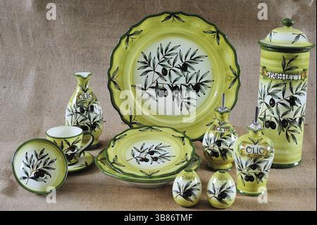 Alcuni splendidi dipinti toscani classica potteries (ceramiche) Foto Stock