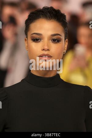 20 novembre 2019, Londra, Regno Unito: Ella Balinska partecipa alla premiere britannica ''Charlies Angels'' al Curzon Mayfair di Londra. (Immagine di credito: © Fred Duval/SOPA Images via ZUMA Press Wire) Foto Stock