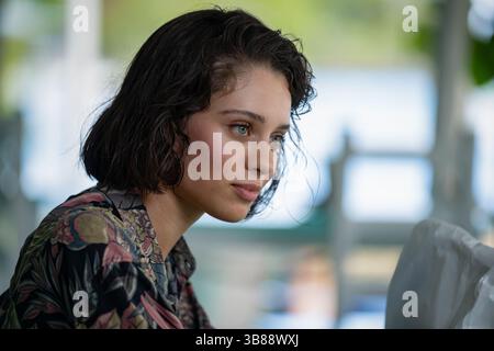 DATA DI RILASCIO: 21 marzo 2024. TITOLO: Road House. STUDIO: MGM. DIRETTORE: Doug Liman. TRAMA: L'ex combattente della UFC Dalton accetta un lavoro come buttafuori in una Florida Keys roadhouse, solo per scoprire che questo paradiso non è tutto ciò che sembra. INTERPRETATO da DANIELA MELCHIOR nel ruolo di Ellie. (Immagine di credito: © MGM/Entertainment Pictures/ZUMAPRESS.com) Foto Stock