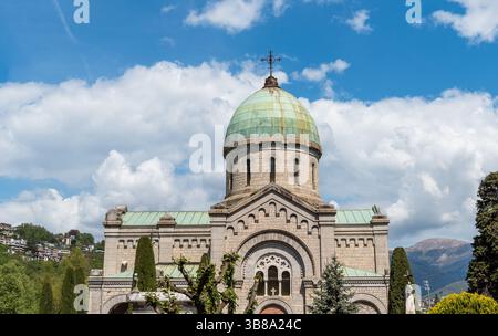 Cappella funebre (Famedio) nel Cimitero Monumentale di Lugano, nel Canton Ticino, Svizzera Foto Stock