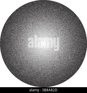 pointillismo puntano schema gradiente. effetto stipple vettoriale. rumore granulosità di fondo mezzitoni. Illustrazione vettoriale Illustrazione Vettoriale