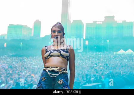 29 luglio 2021, Chicago, Illinois, Stati Uniti: KIM PETRAS durante il Lollapalooza Music Festival al Grant Park di Chicago, Illinois (immagine di credito: © Daniel DeSlover/ZUMA Press Wire) Foto Stock